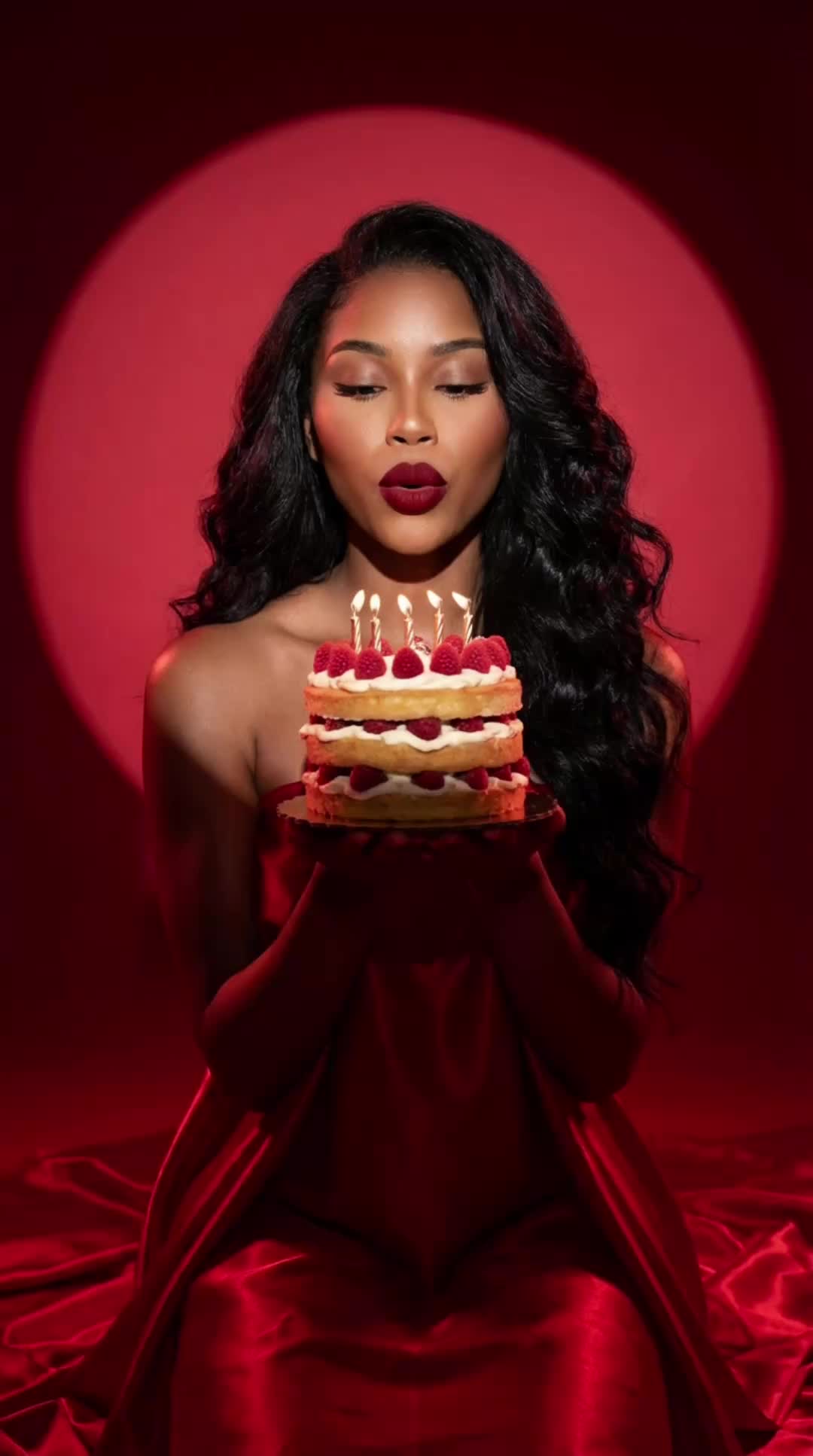 Red Cake Halo