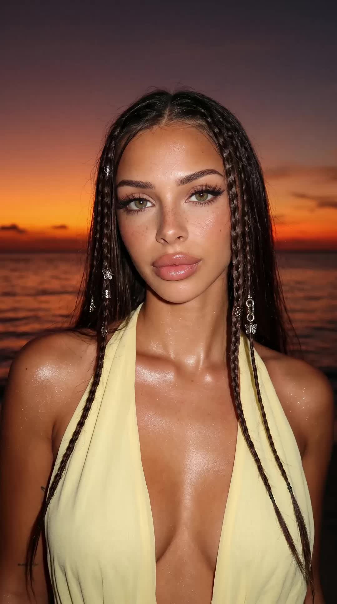 Sunset Chiffon Portrait