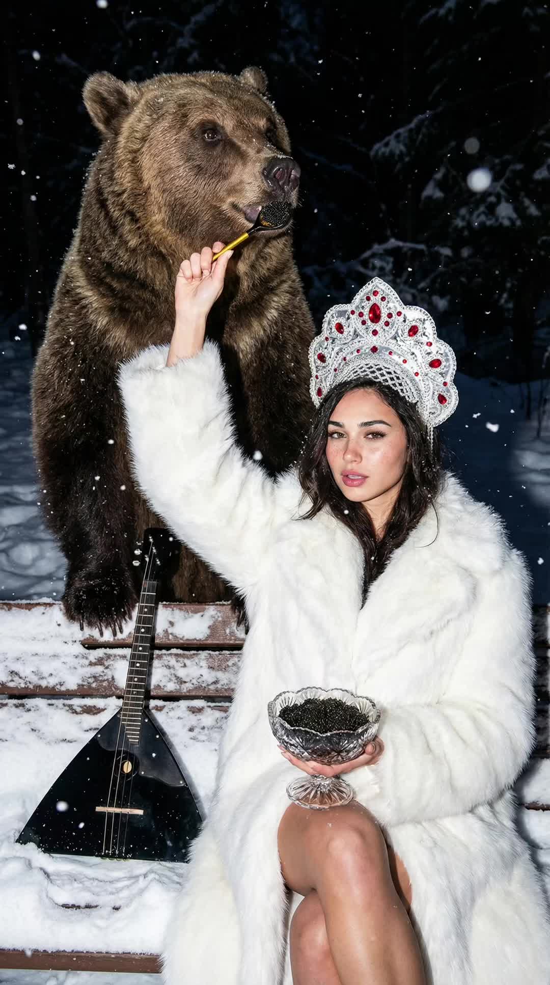 Caviar Bear Bench