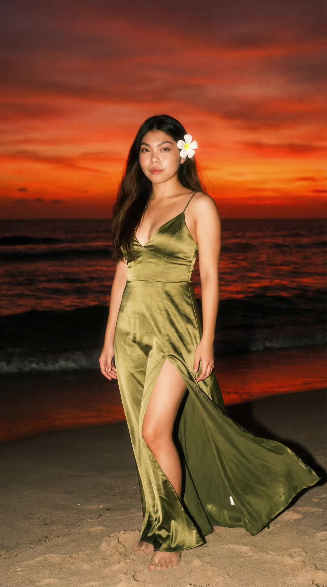 Olive Satin Sunset