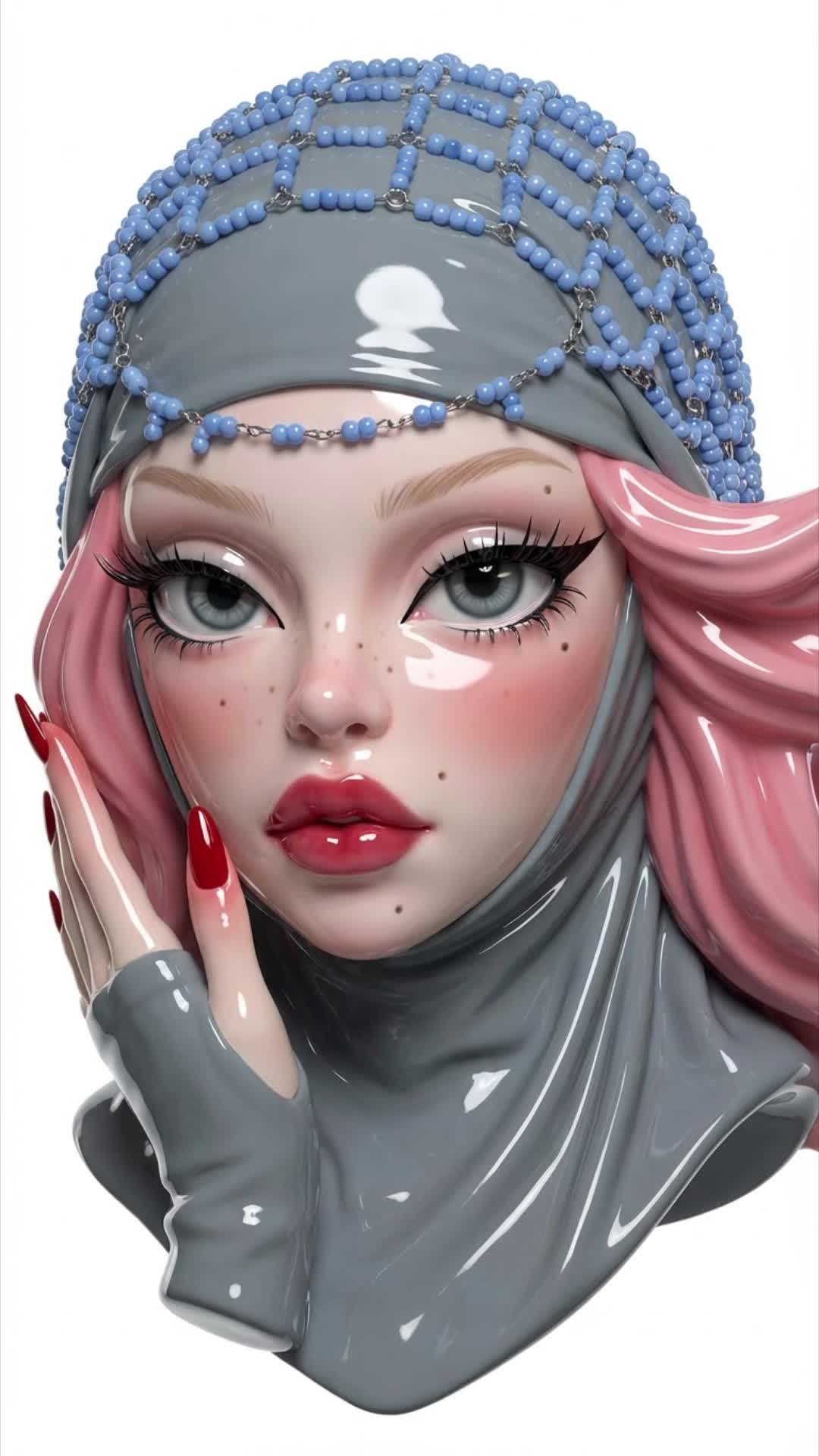 Glazed Grey Hood