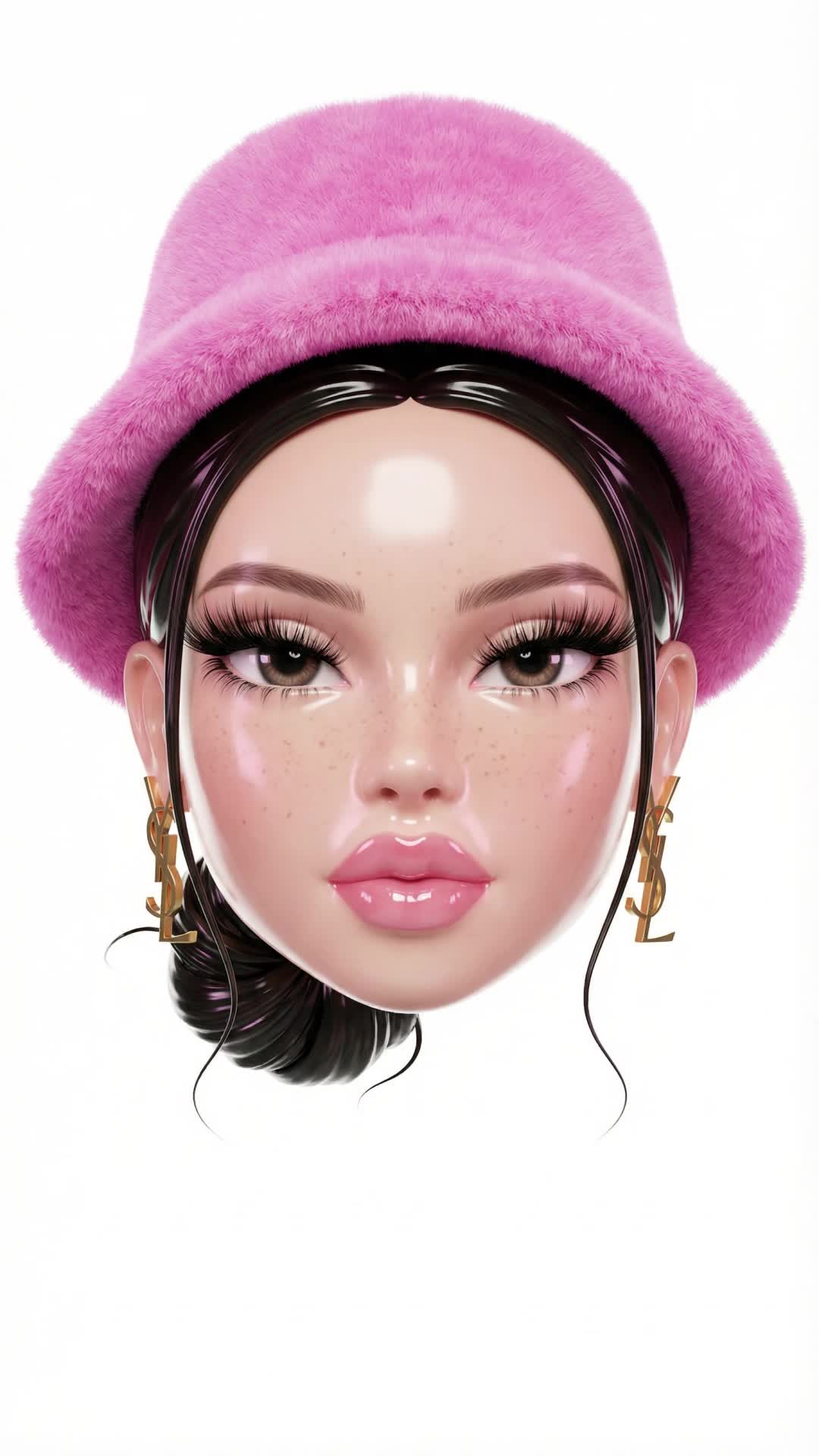 Pink Bucket Doll