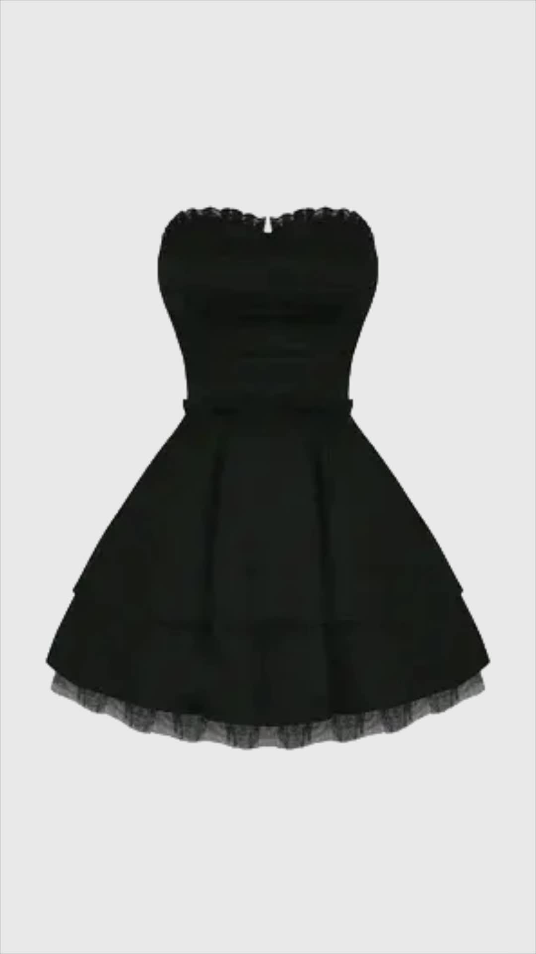 Black Tulle Mini