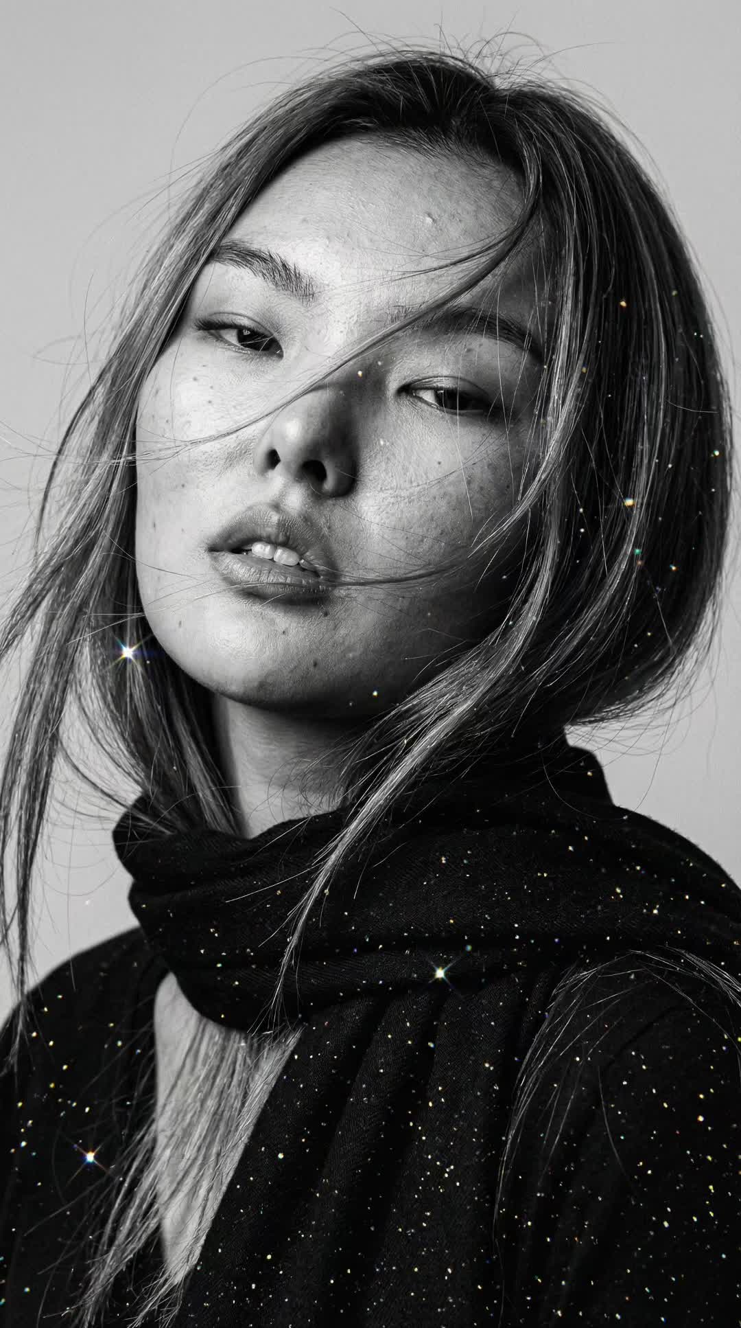 Black Glitter Stars