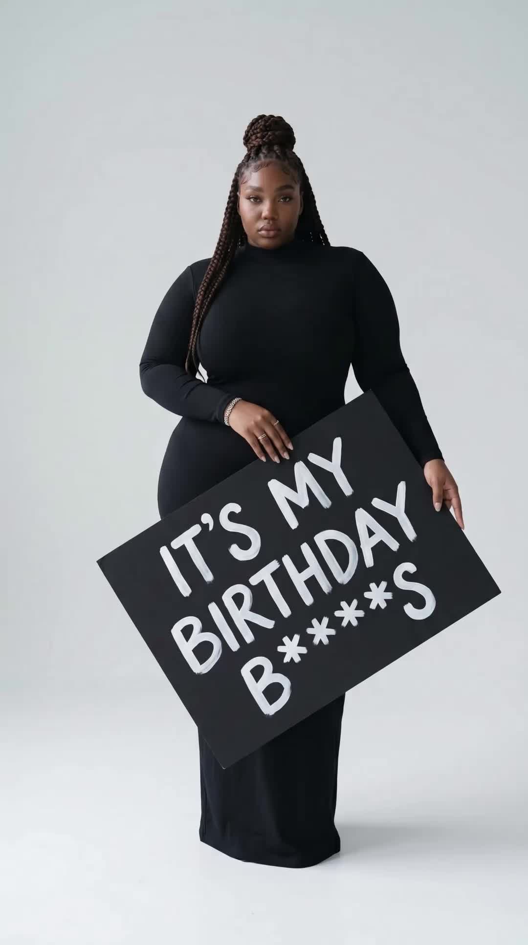 Black Birthday Board