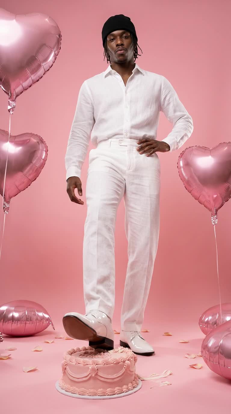 Pink Cake Step