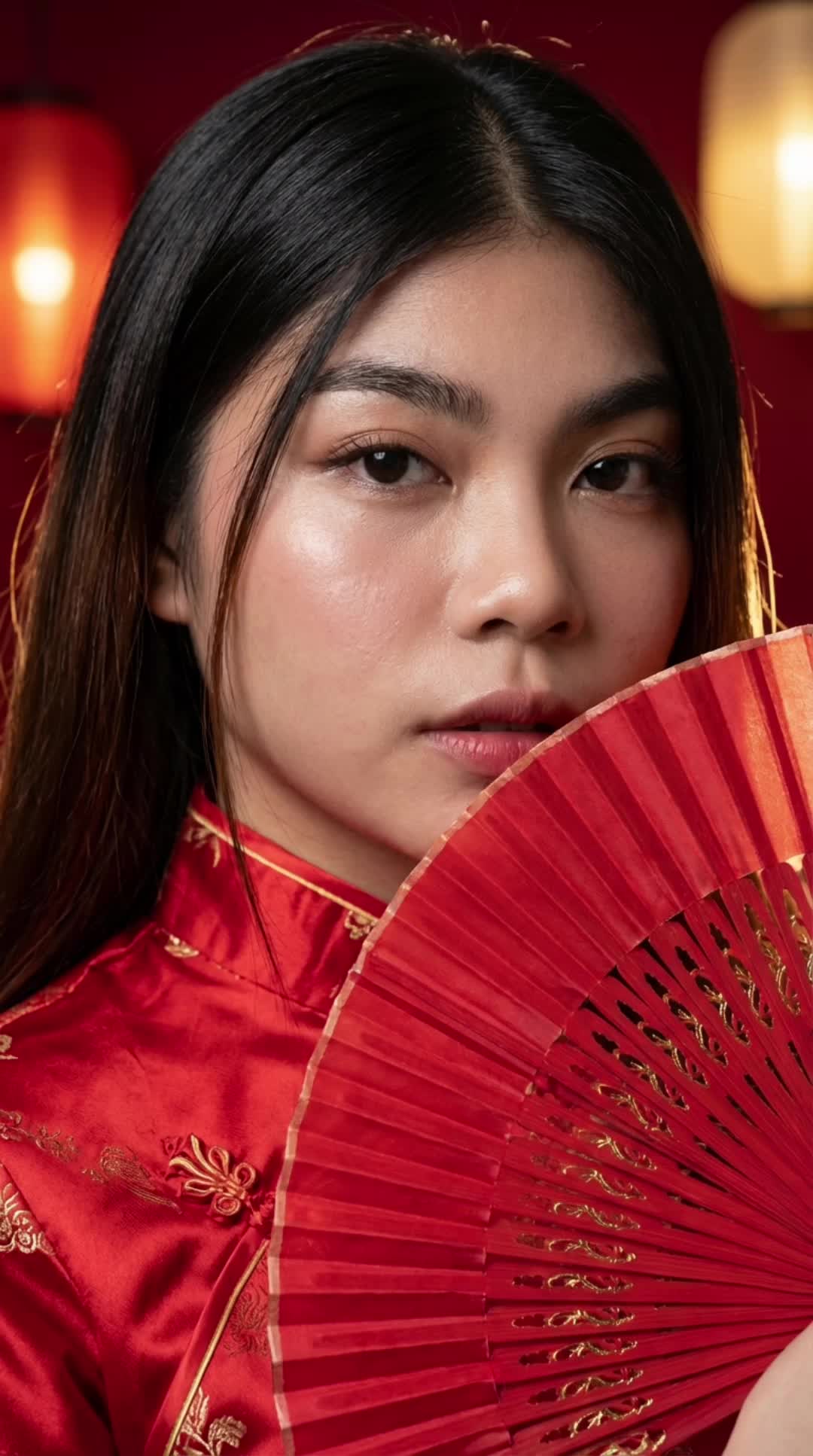 Red Fan Lantern
