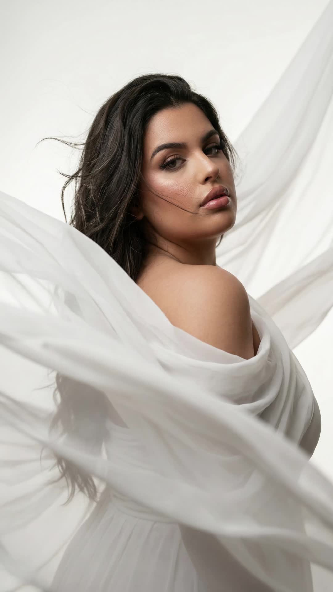 Sheer White Drape