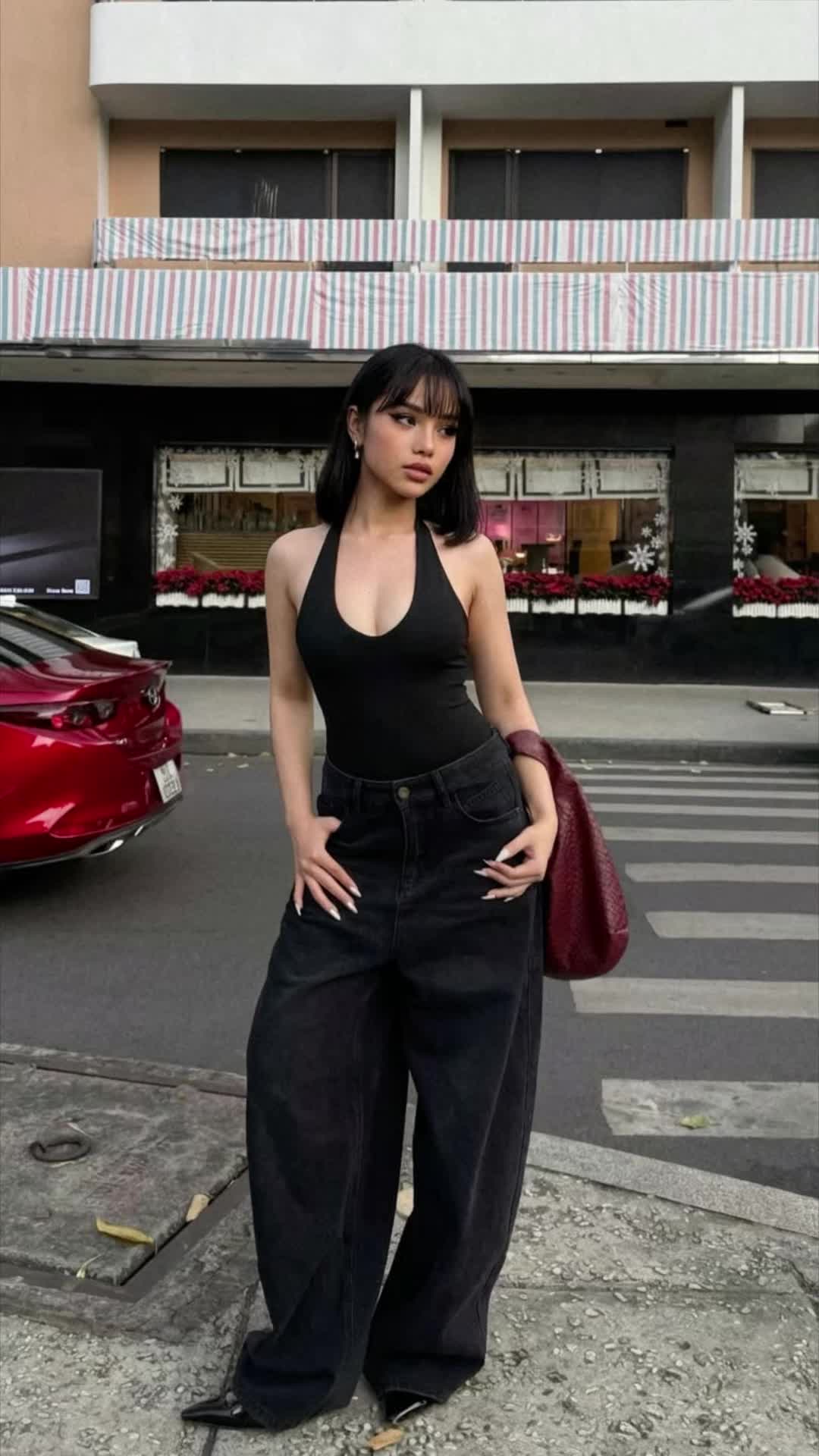 Street Black Halter
