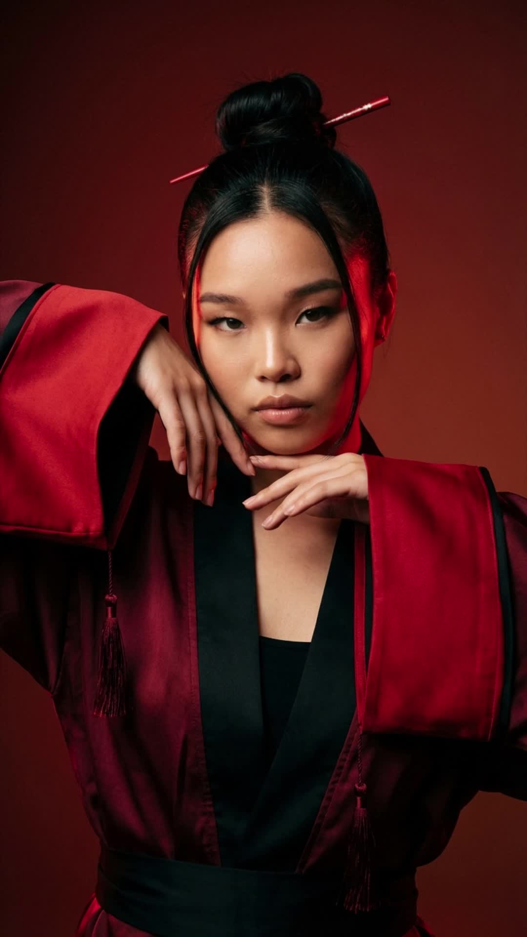 Crimson Rim Kimono