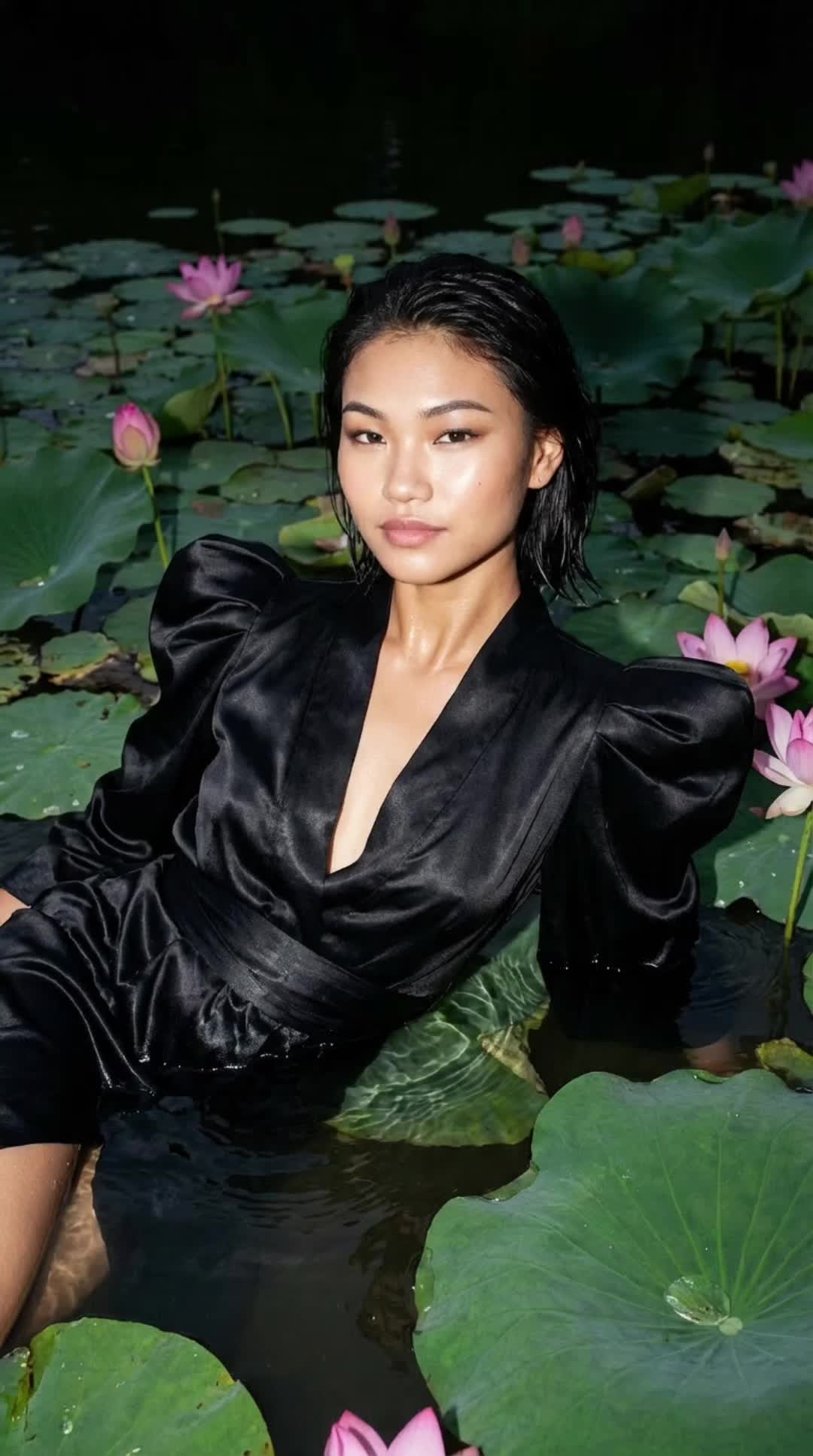 Lotus Night Pond