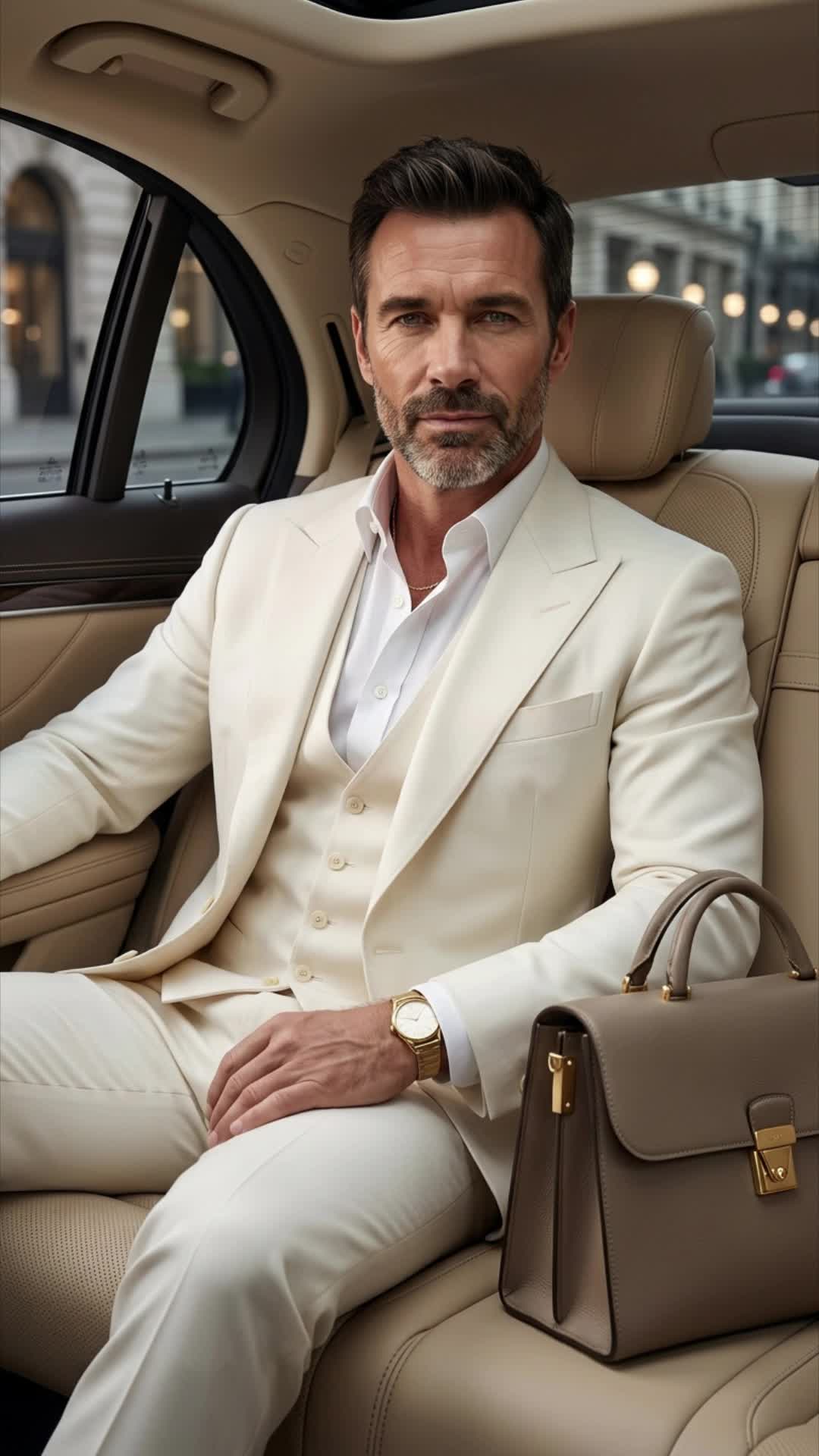Cream Car Waistcoat