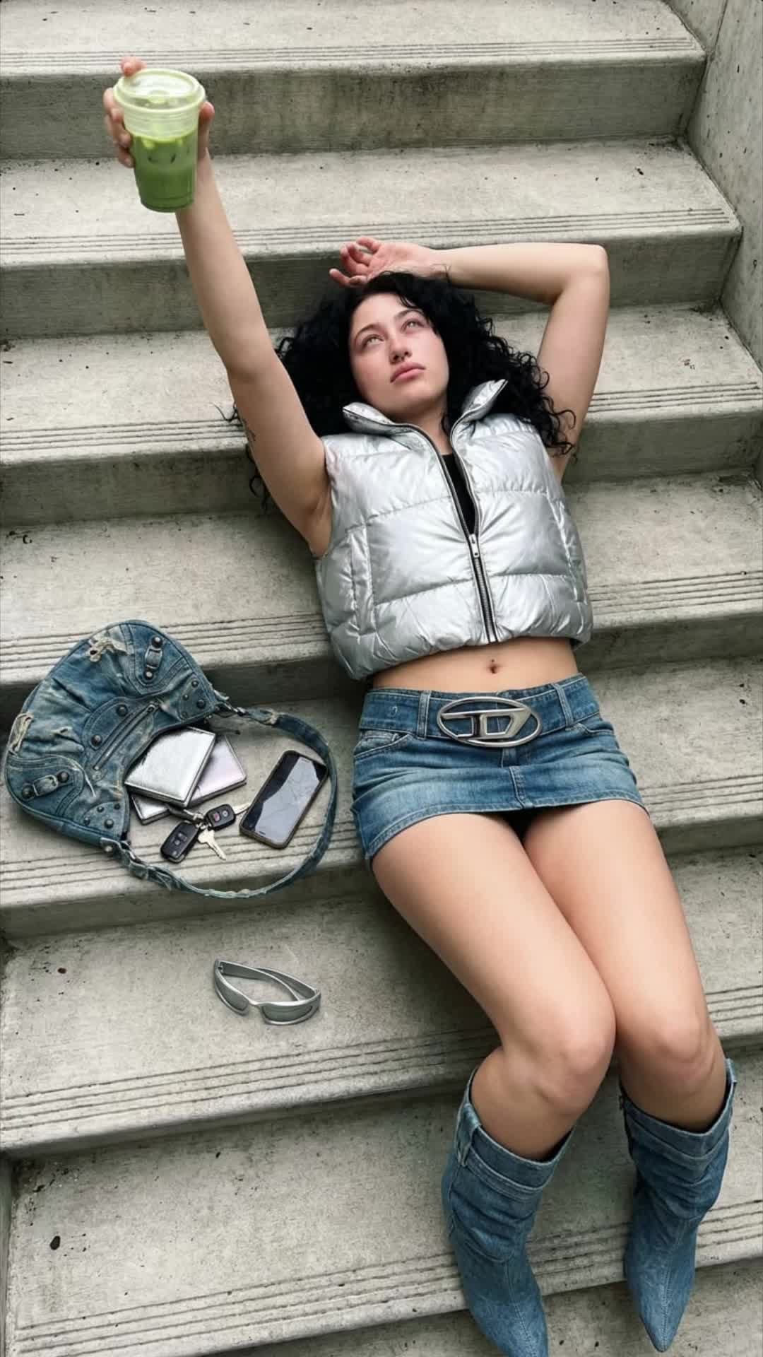 Matcha Stair Lie