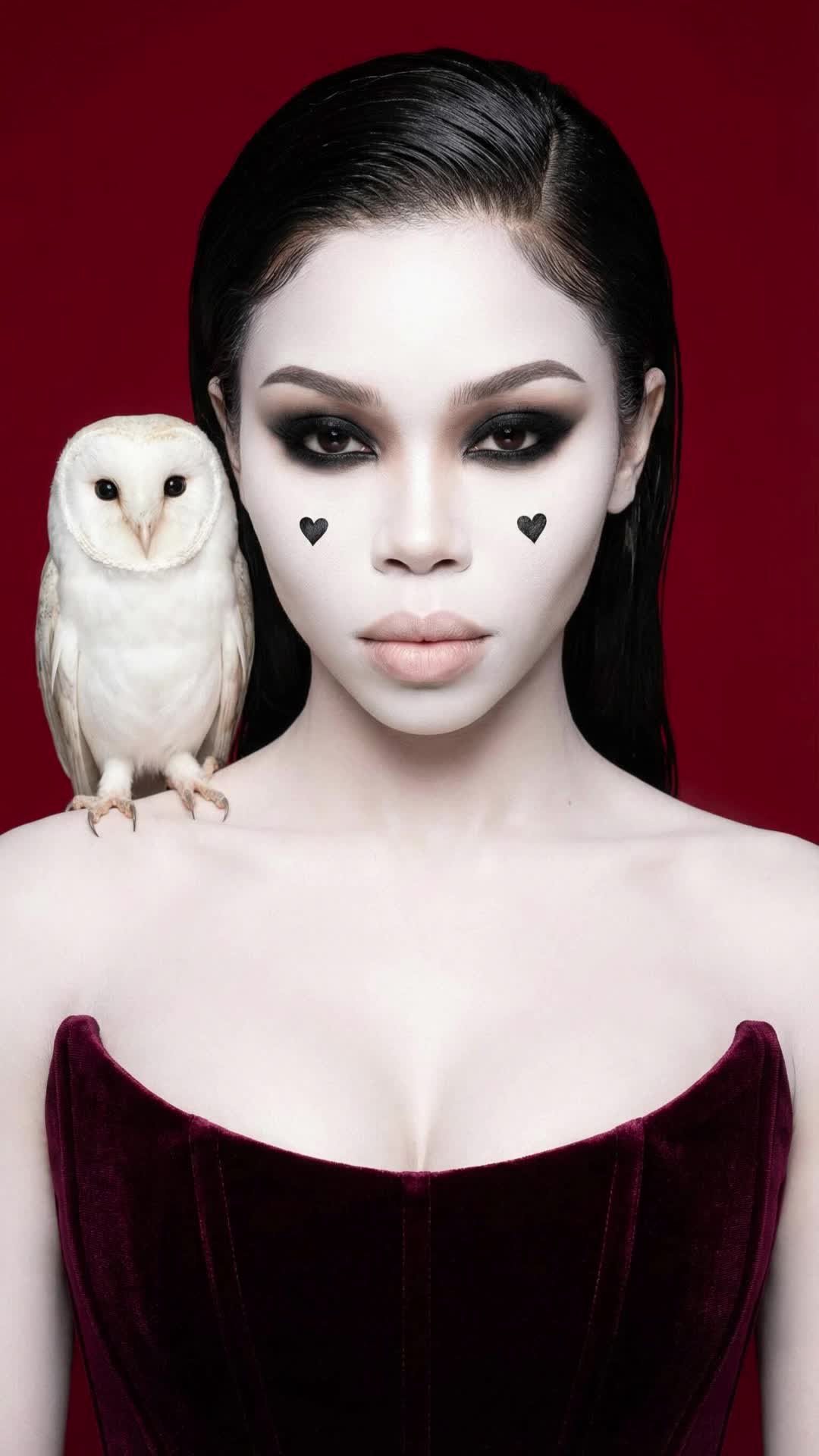 Crimson Owl Corset