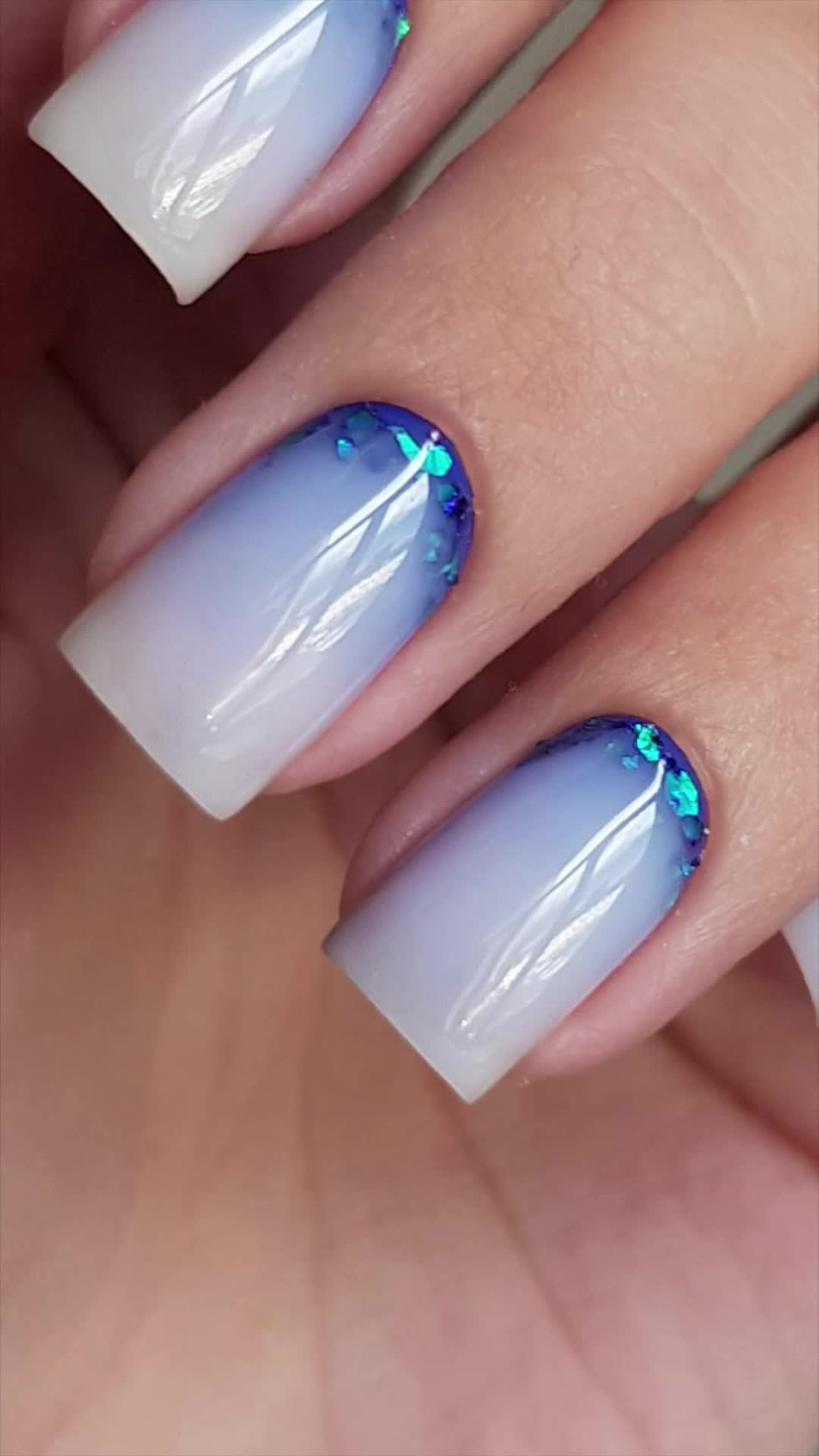 Violet Ombre Nails