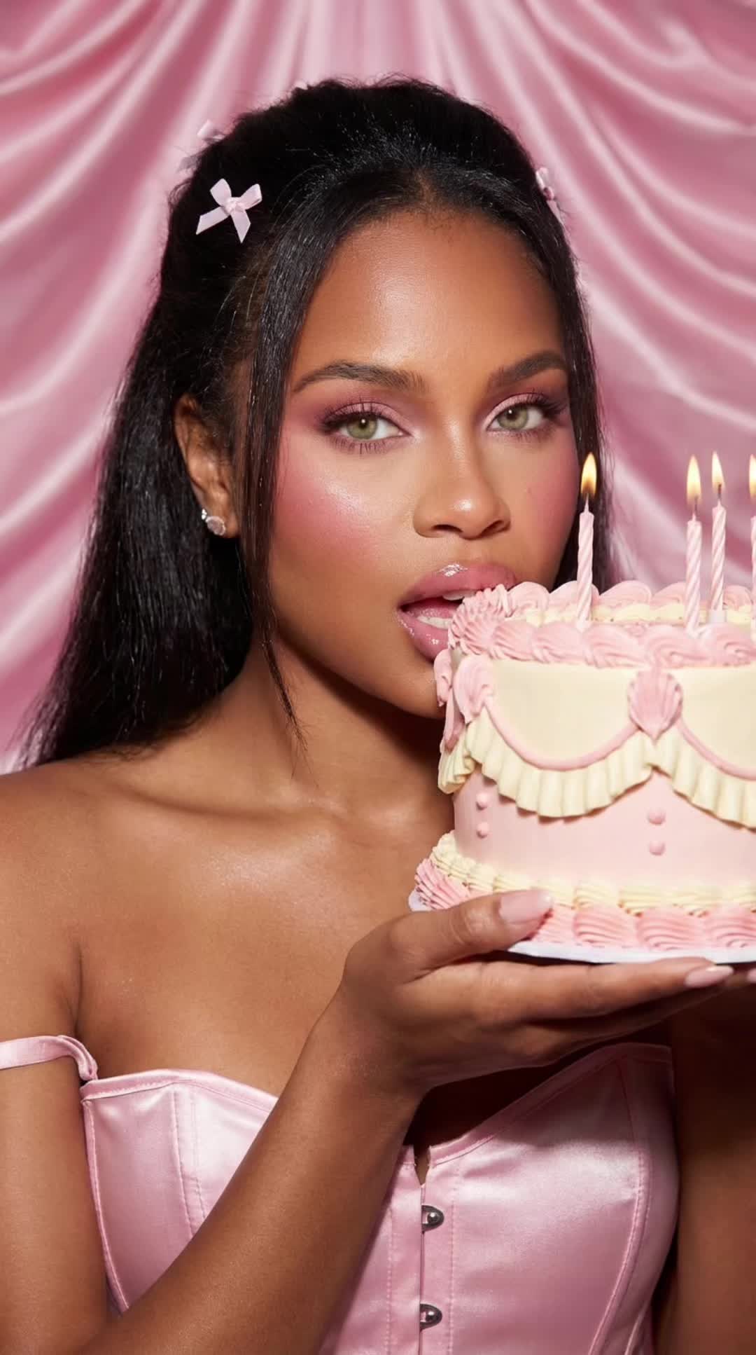 Pink Satin Cake
