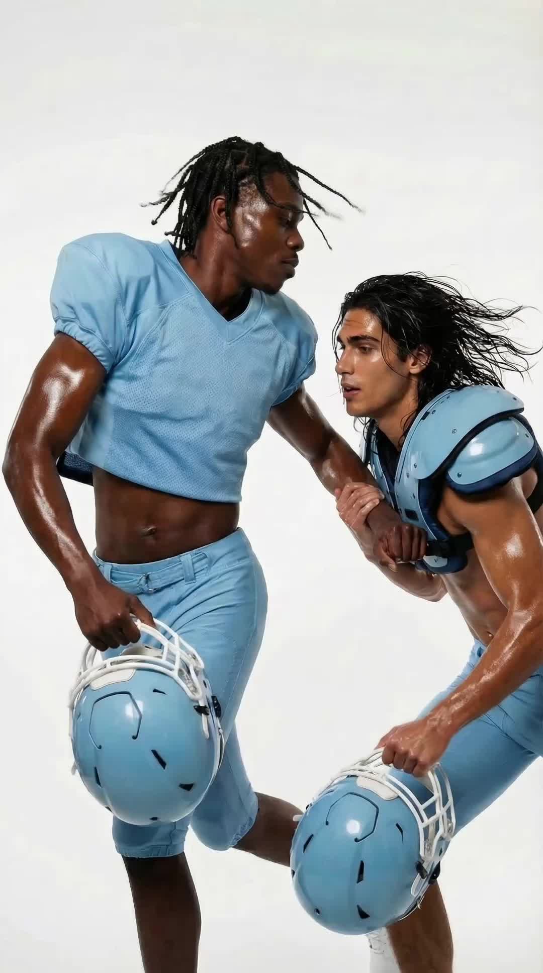 Blue Football Pair
