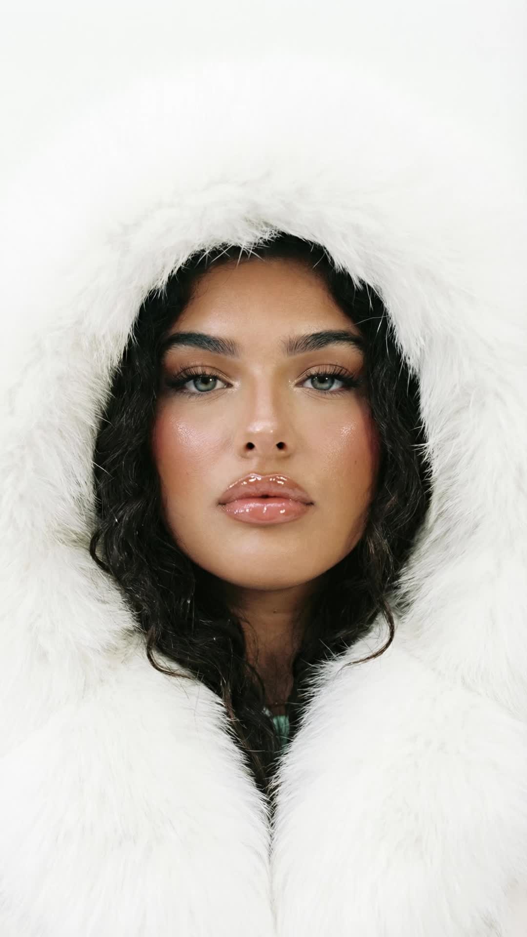 White Fur Hood