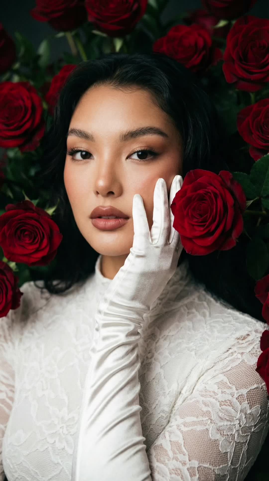 Ivory Lace Roses