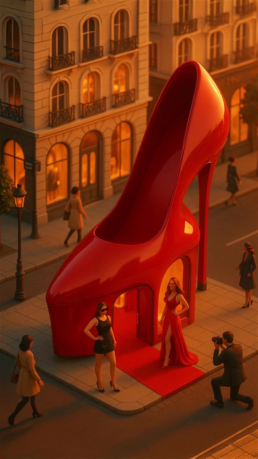 Giant Red Shoe Shop