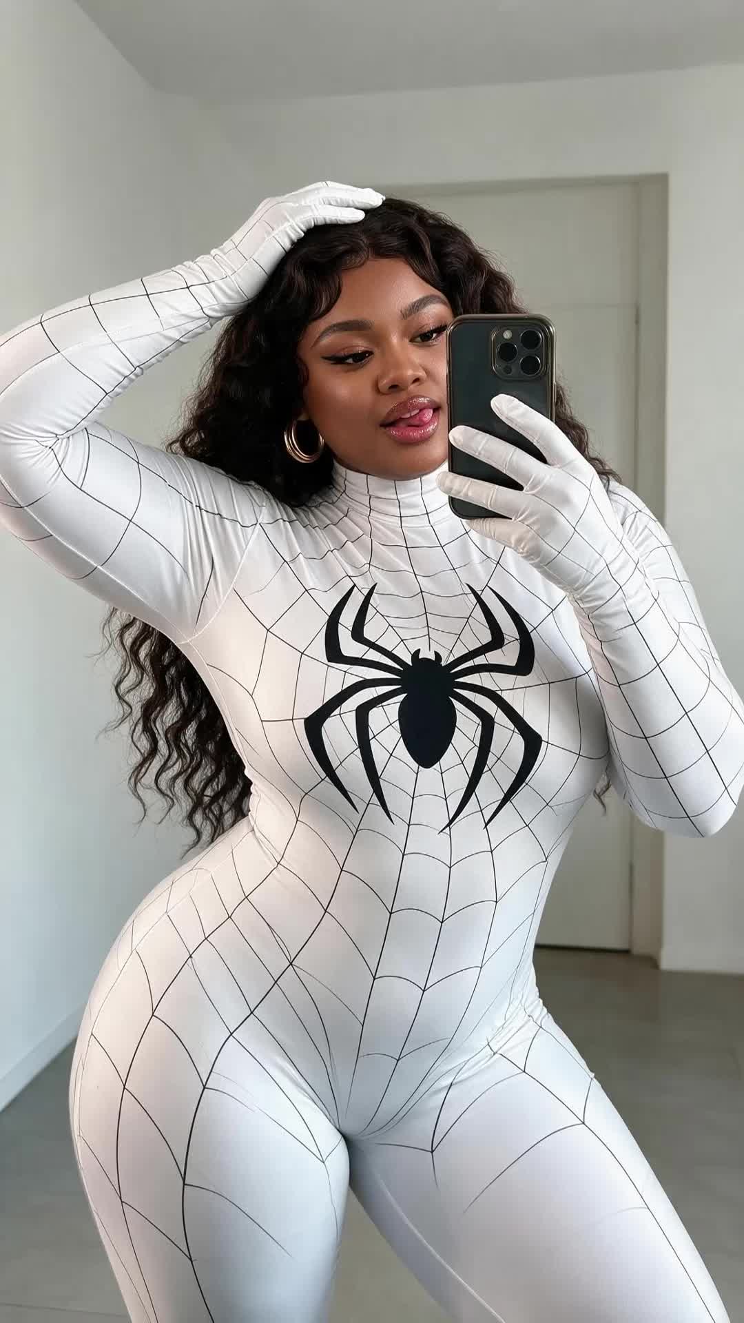 White Web Selfie