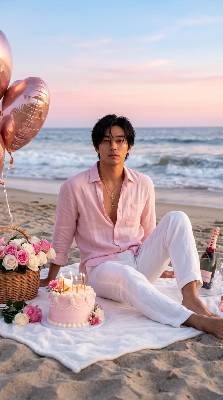 Pink Beach Picnic