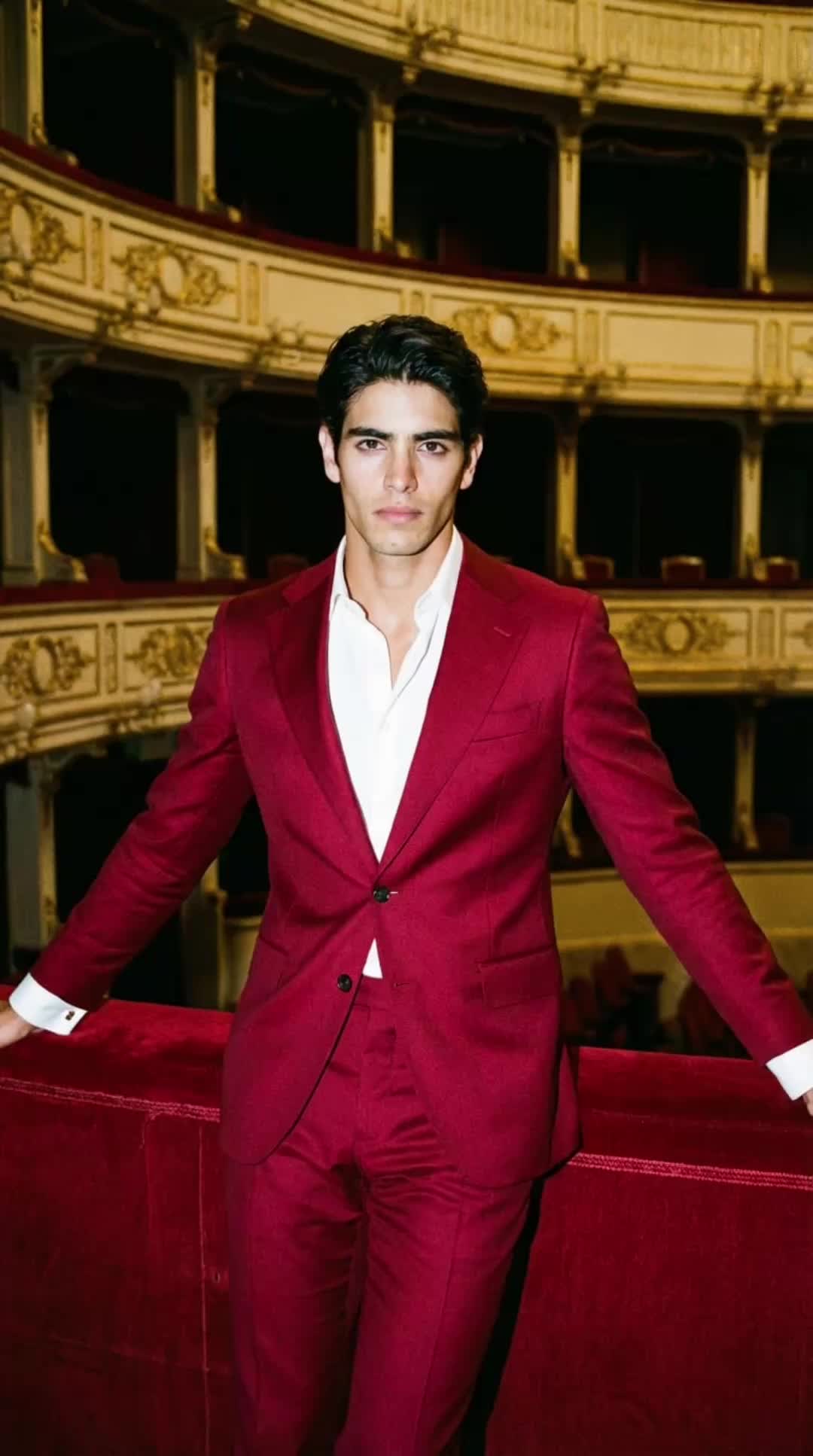 Burgundy Opera Box