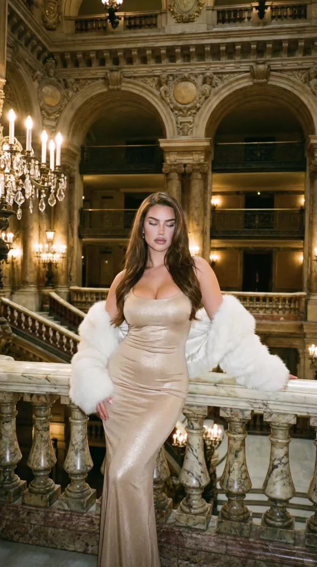 Gold Gown Balcony