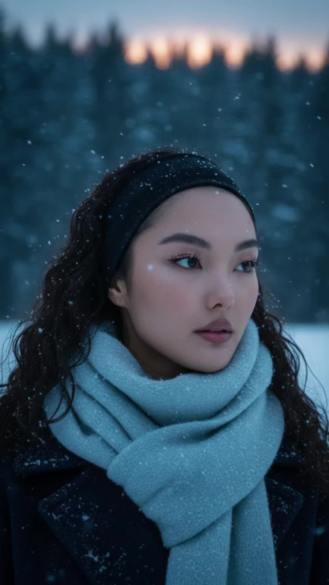 Twilight Aqua Scarf
