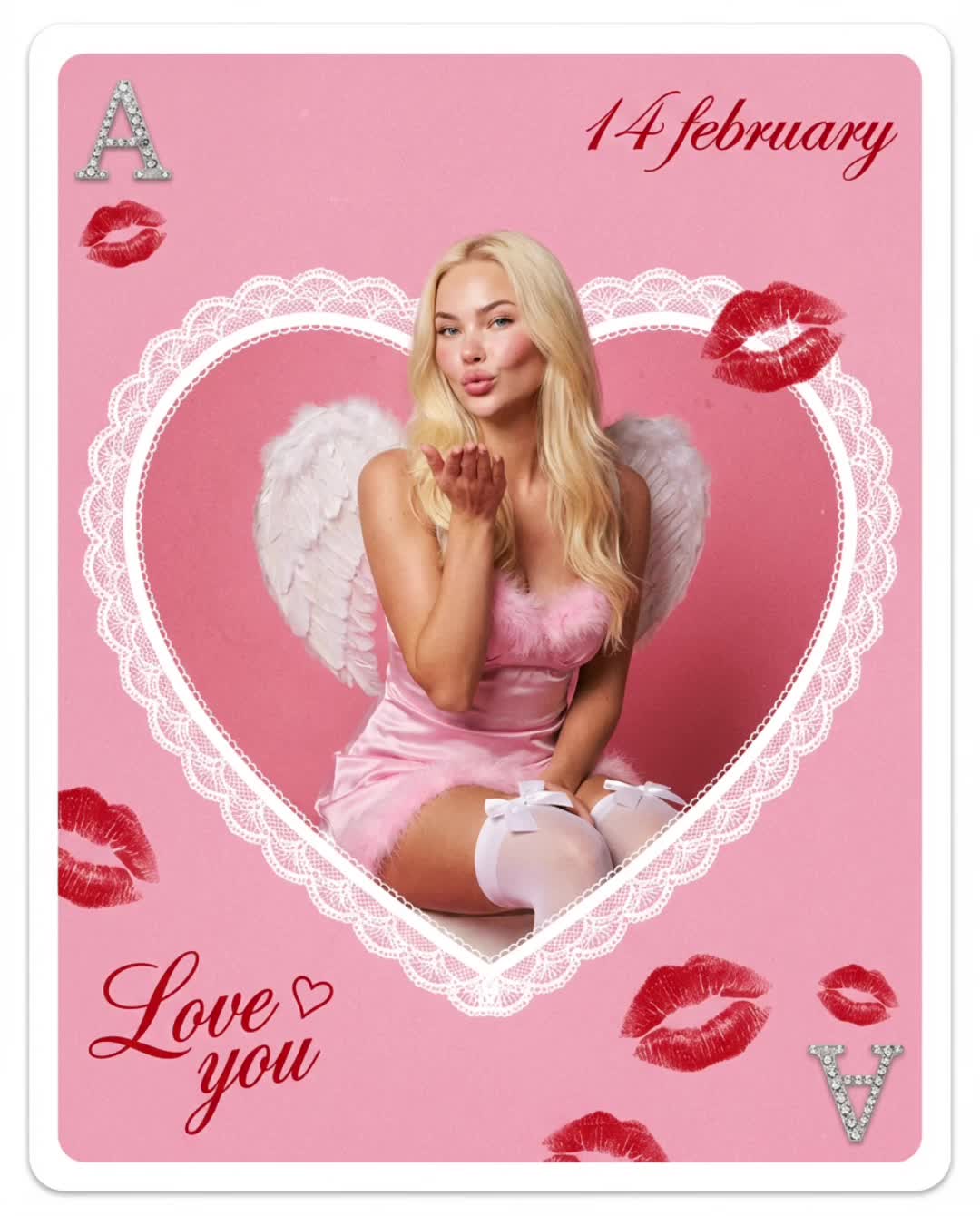 Valentine Lace Card