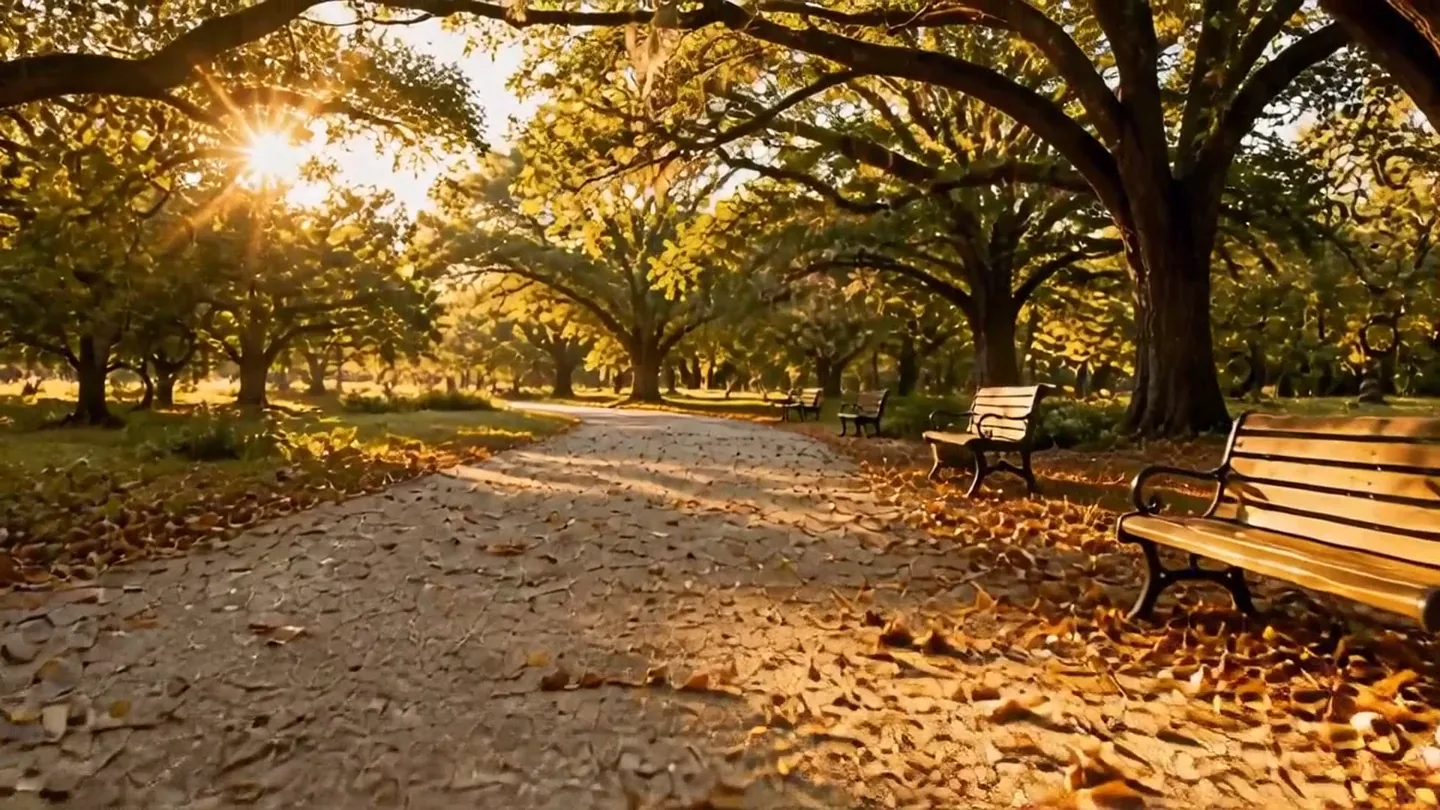 Autumn Park Path