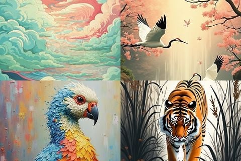 Prueba muchos estilos artísticos distintos