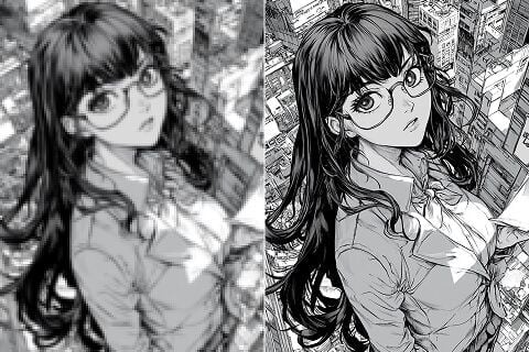 Upscale Comic Panels