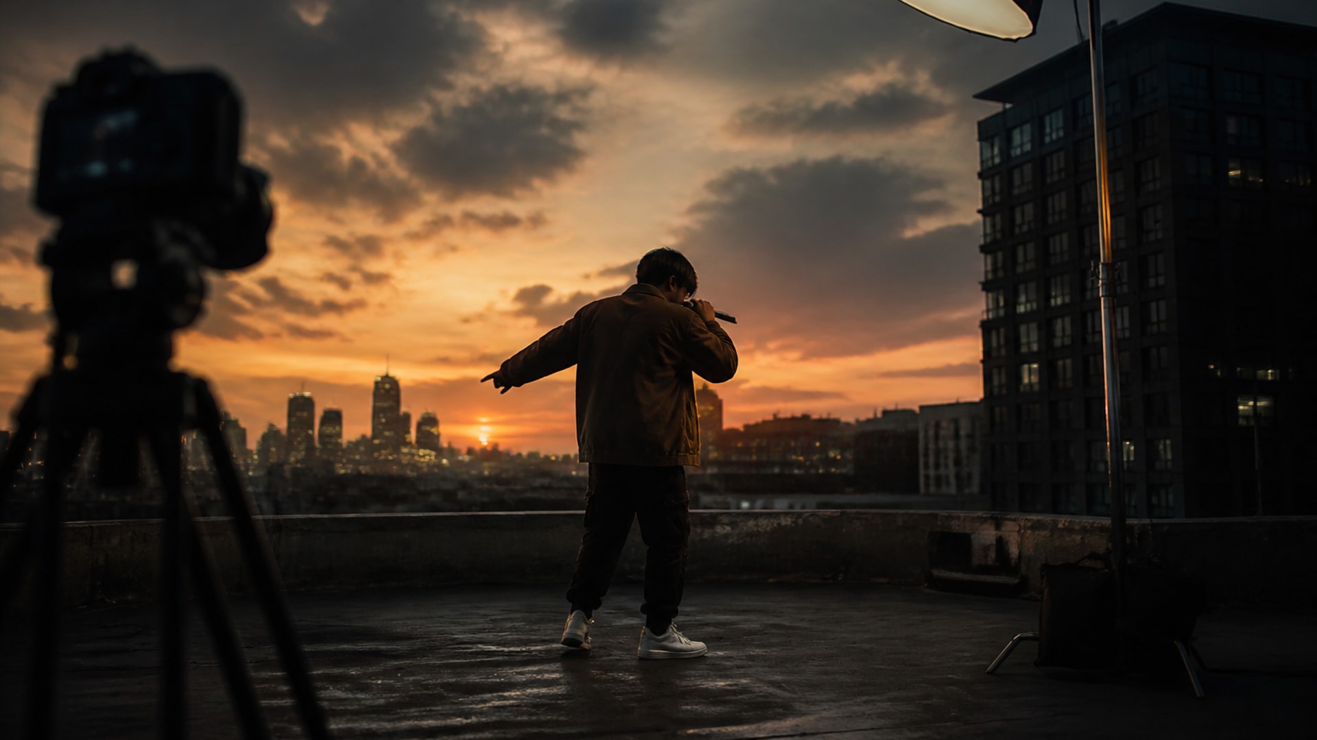 The footage is the work; the character is the variable