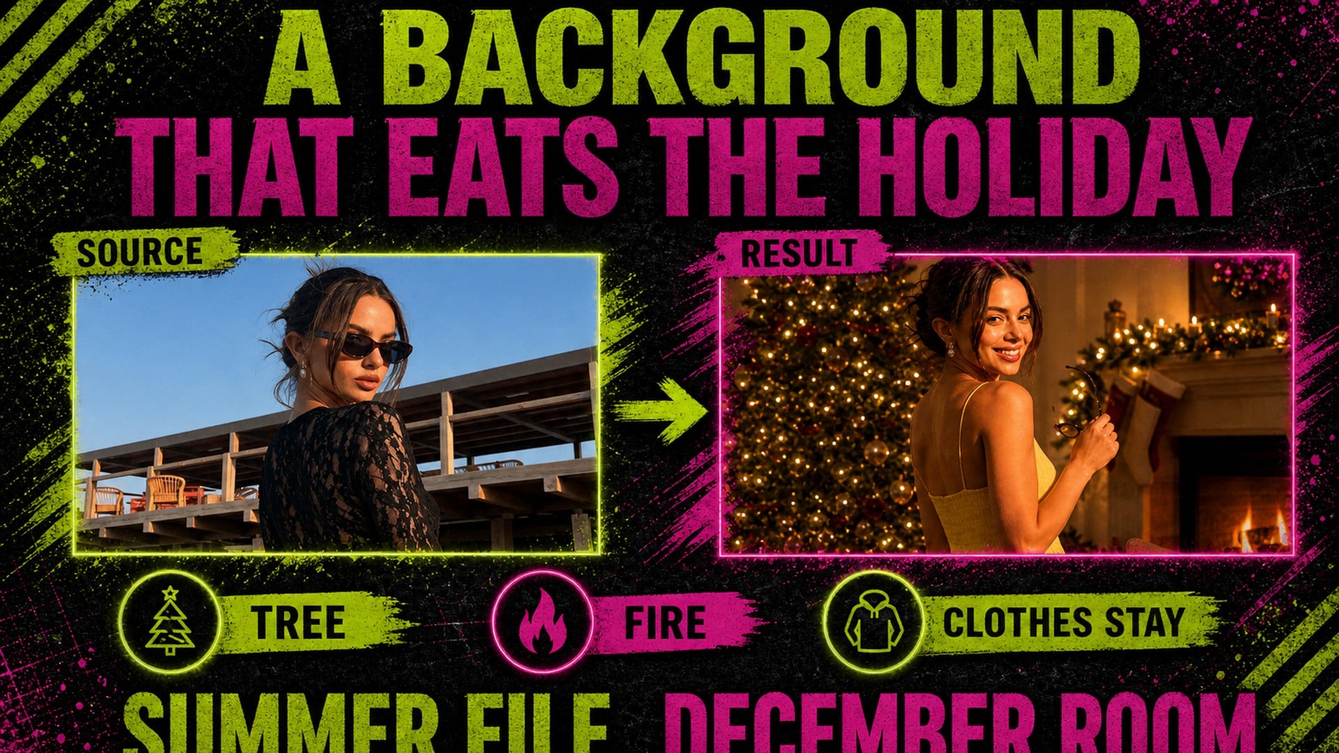 A Background That Eats the Holiday