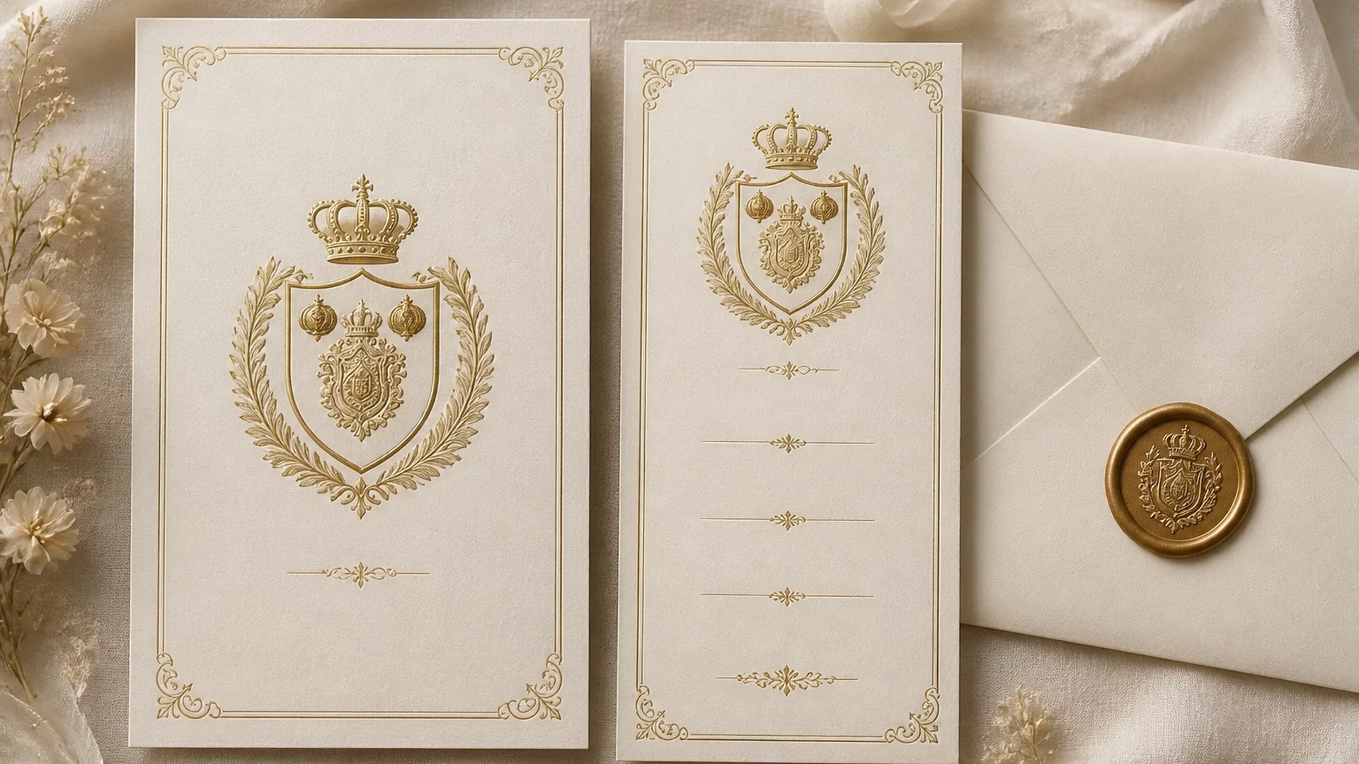 Wedding Stationery With Two Lineages