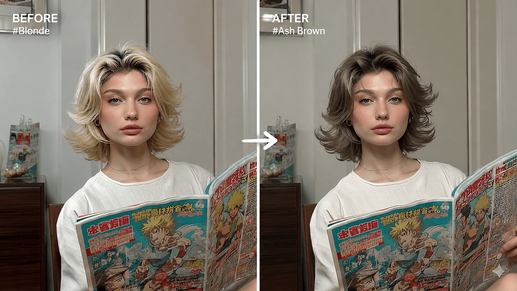 Change Hair Color on a Photo You Trust
